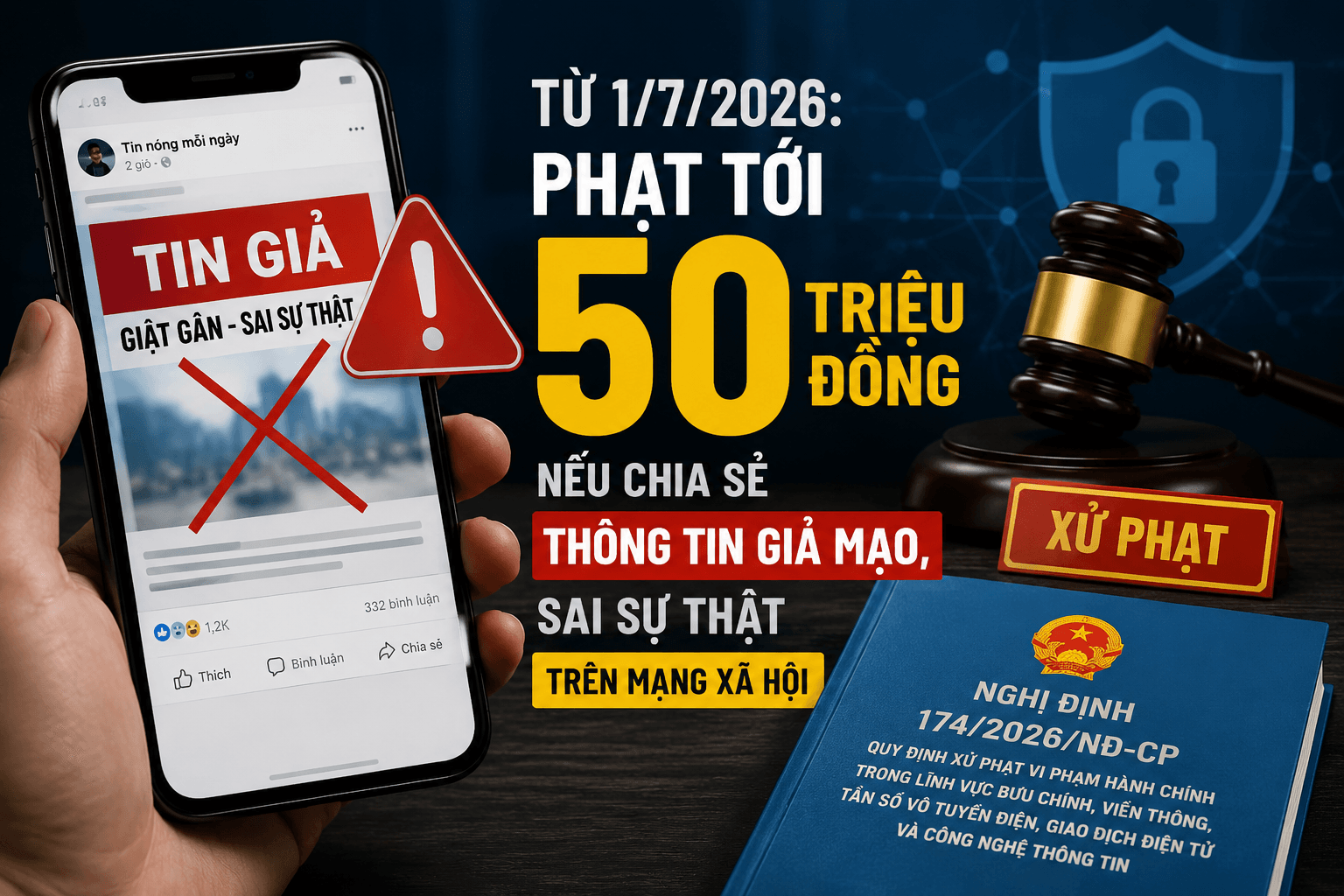 Phạt tới 50 triệu đồng nếu tung tin giả trên mạng xã hội